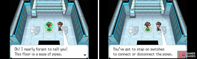 Another thing: once you’ve stepped on a switch on a pipe, it will remain depressed until you press another switch. So if switch A is depressed, pressing switch B will make switch A pop out again.