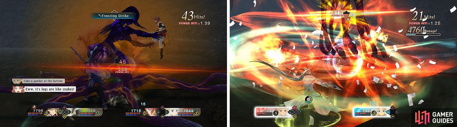 If you are having trouble defeating the boss with Sorey’s martial artes you can always armatize with Lailah and juggle it with Crown of Fire.