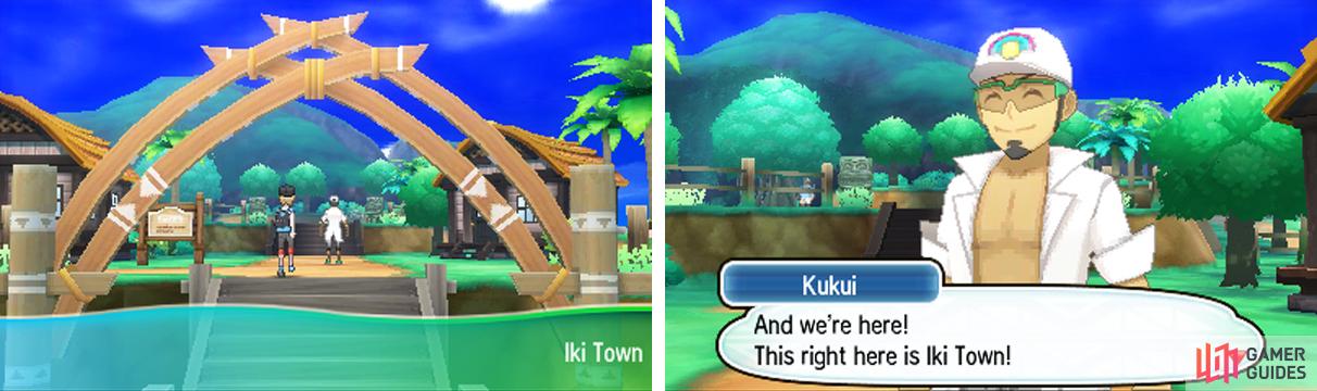 Iki Town is where you take your first steps as a Pokemon trainer.