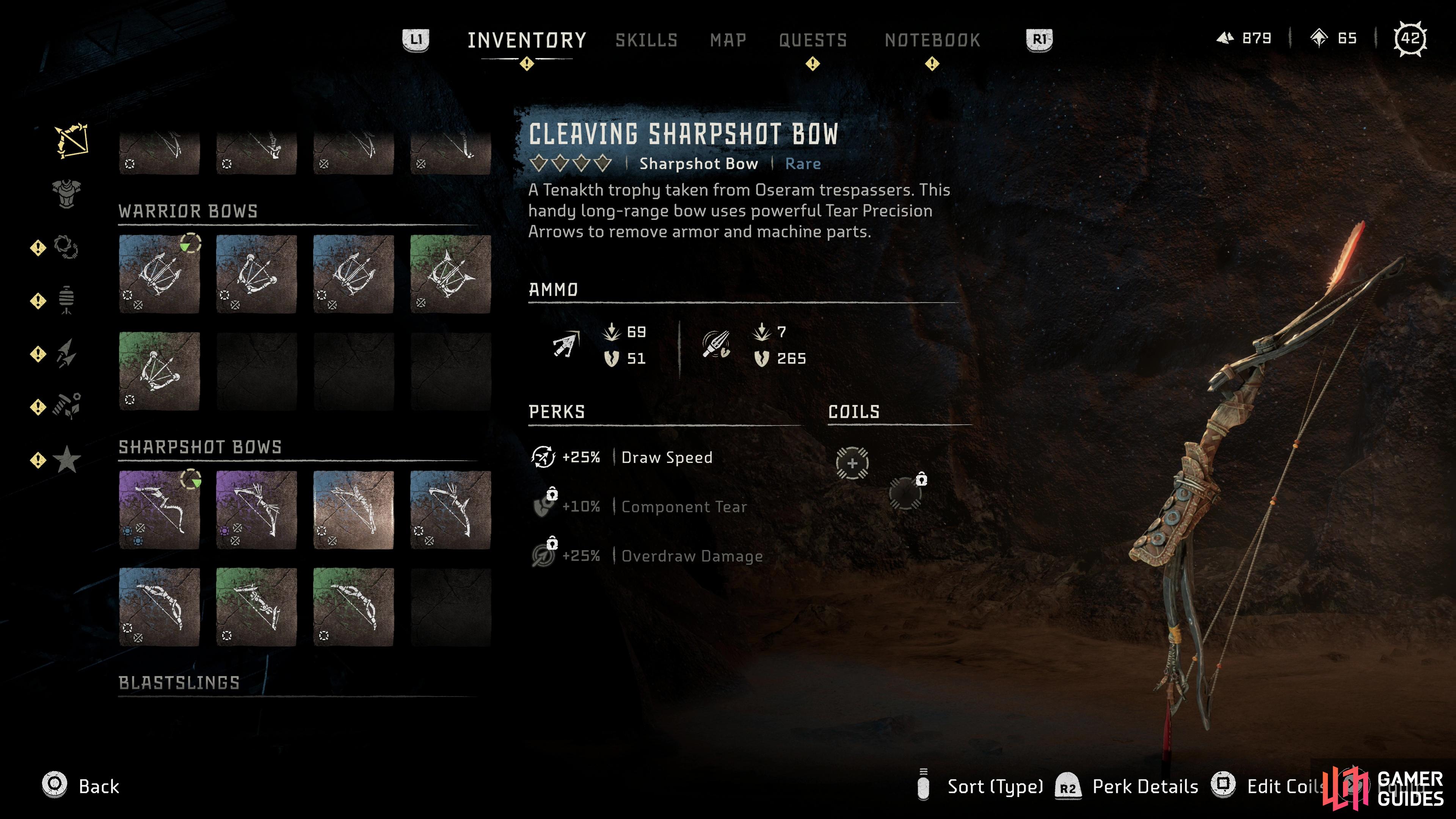 You’ll automatically obtain the Cleaving Sharpshot Bow during the main quest “The Broken Sky”.