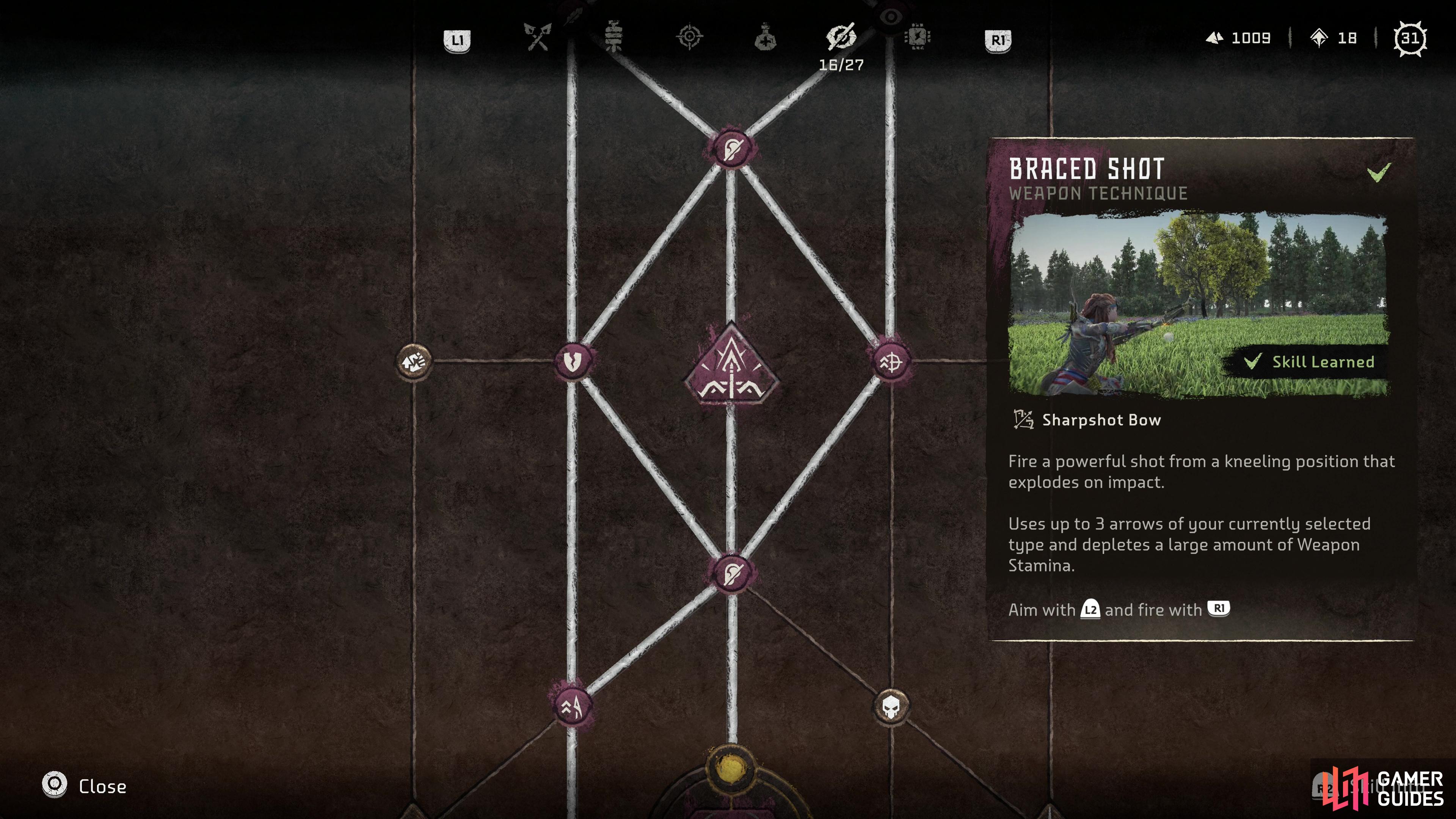 Weapon Techniques can be purchased in the skill tree - they’re easy to spot due to their distinct pentagonal shape.