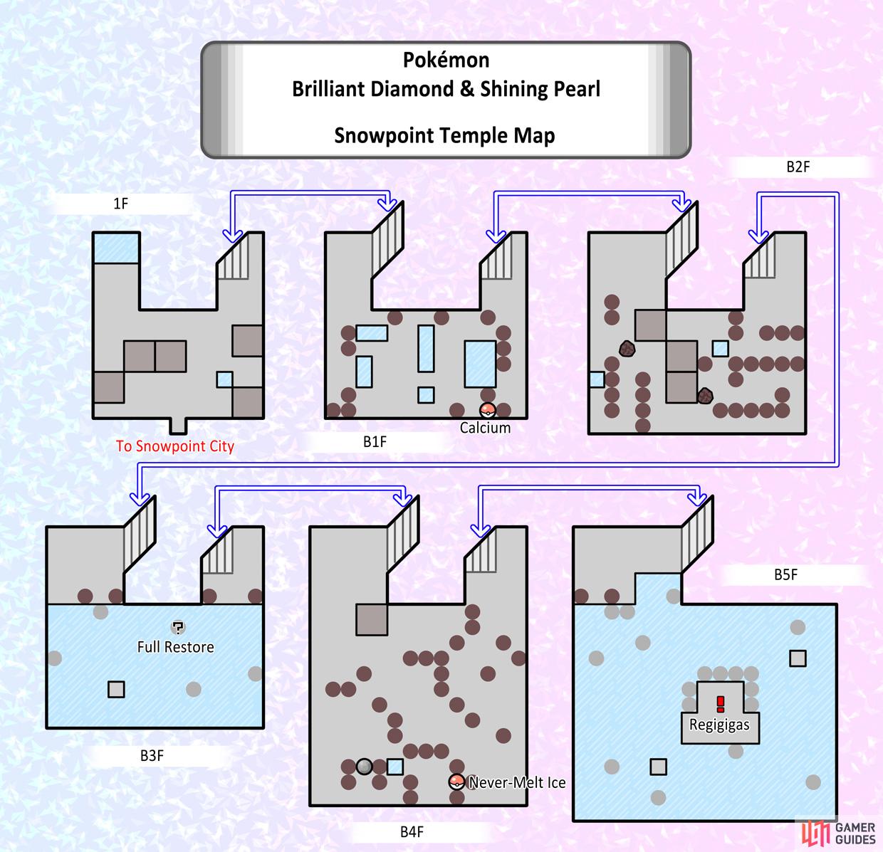 Full map of Snowpoint Temple.