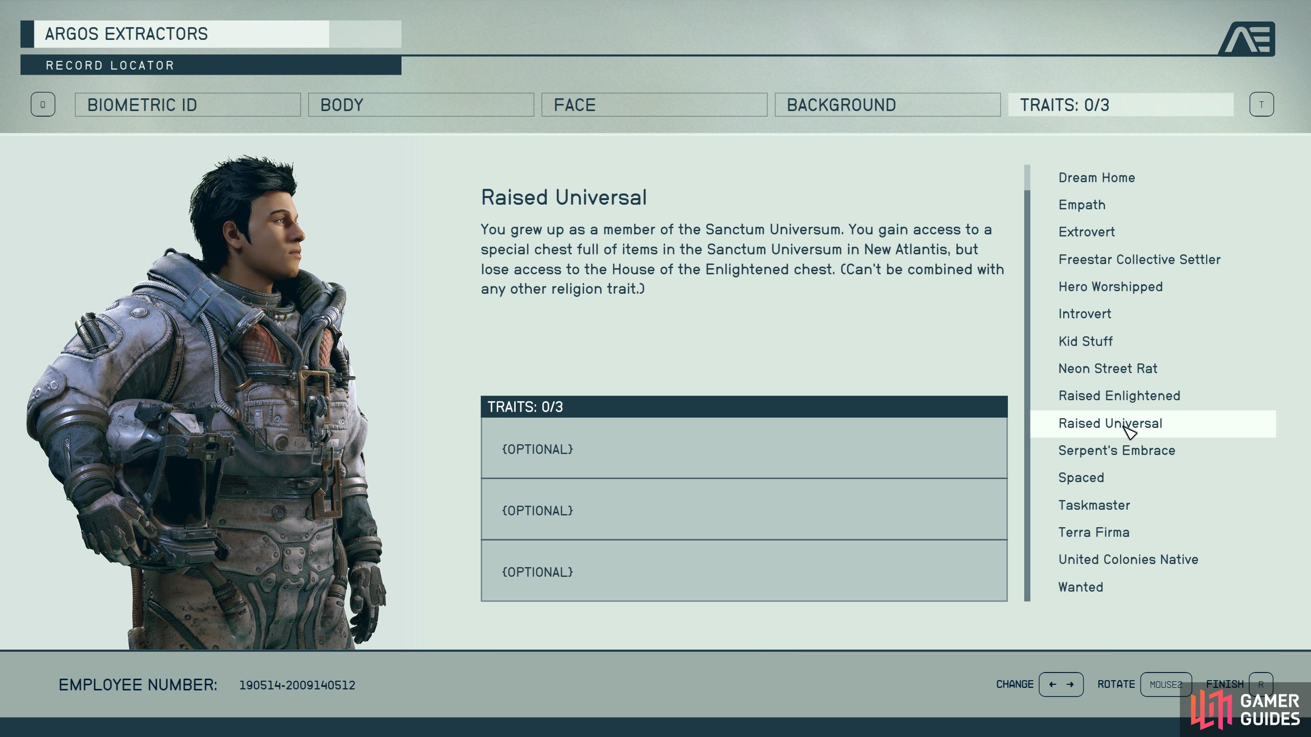 The Raised Universal Trait will give you a special chest at the Sanctum Universum as well as a store discount.