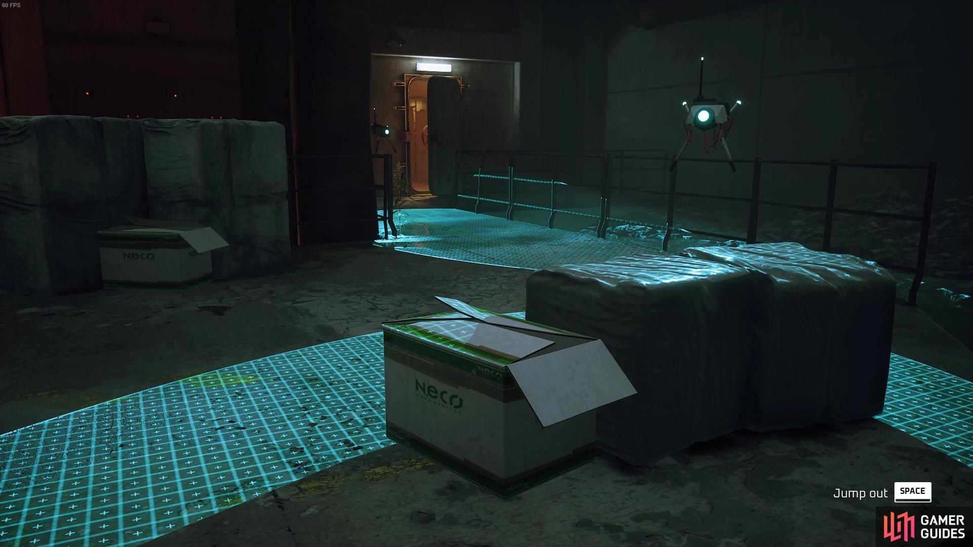 Avoid patrolling Sentinels throughout the factory to make it to the battery room.