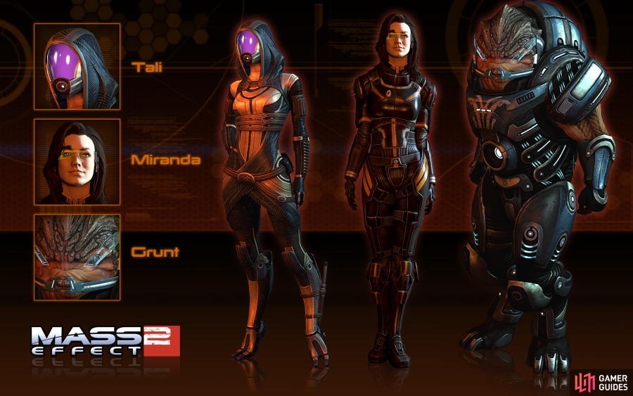 Tali, Grunt and Miranda get their turn to look good!