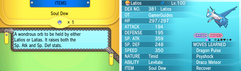 Soul Dew is even better than Mega Evolving Latios/Latias…