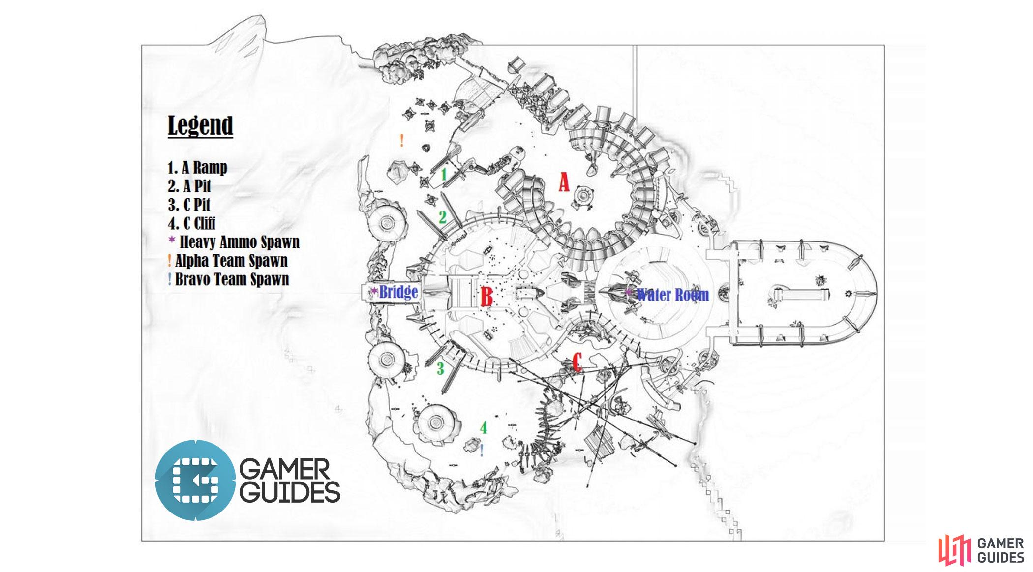 Intricate multi-tiered map, similar to Anomaly.